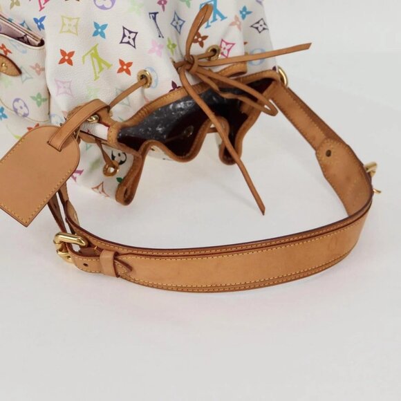 LOUIS VUITTON Monogram Multicolor Petit Noe Bag White M42229 LV Auth 121428AM - Picture 8 of 16